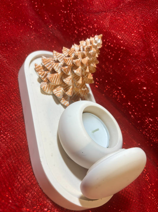 Διακοσμητικό Έλατο σε Δίσκο με Ρεσώ - Harmony Life