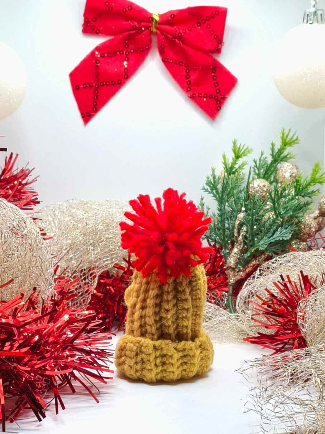 Μάλλινο Σκουφάκι Στολίδι 7cm - Harmony Life