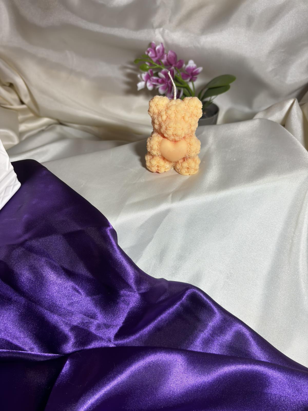 Rose Bear Candle 50gr Salted Caramel - Harmony Life