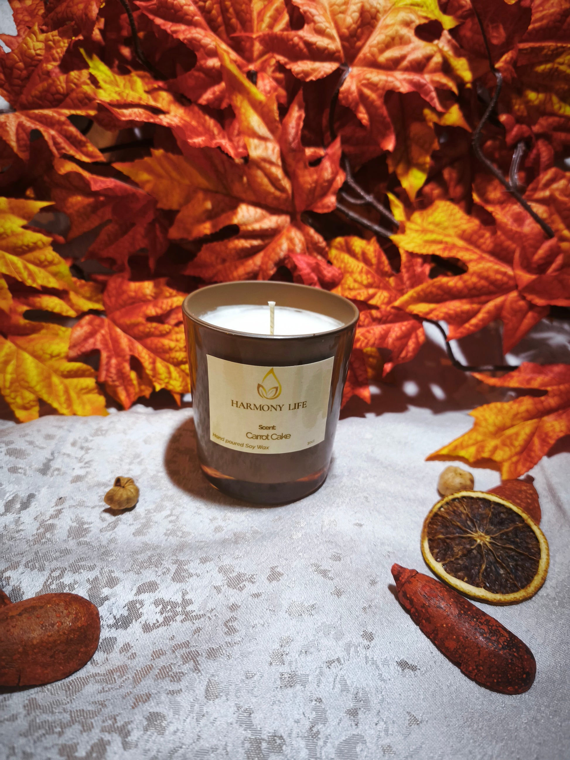 Αρωματικό Κερί Σόγιας Carrot Cake 30cl - Harmony Life