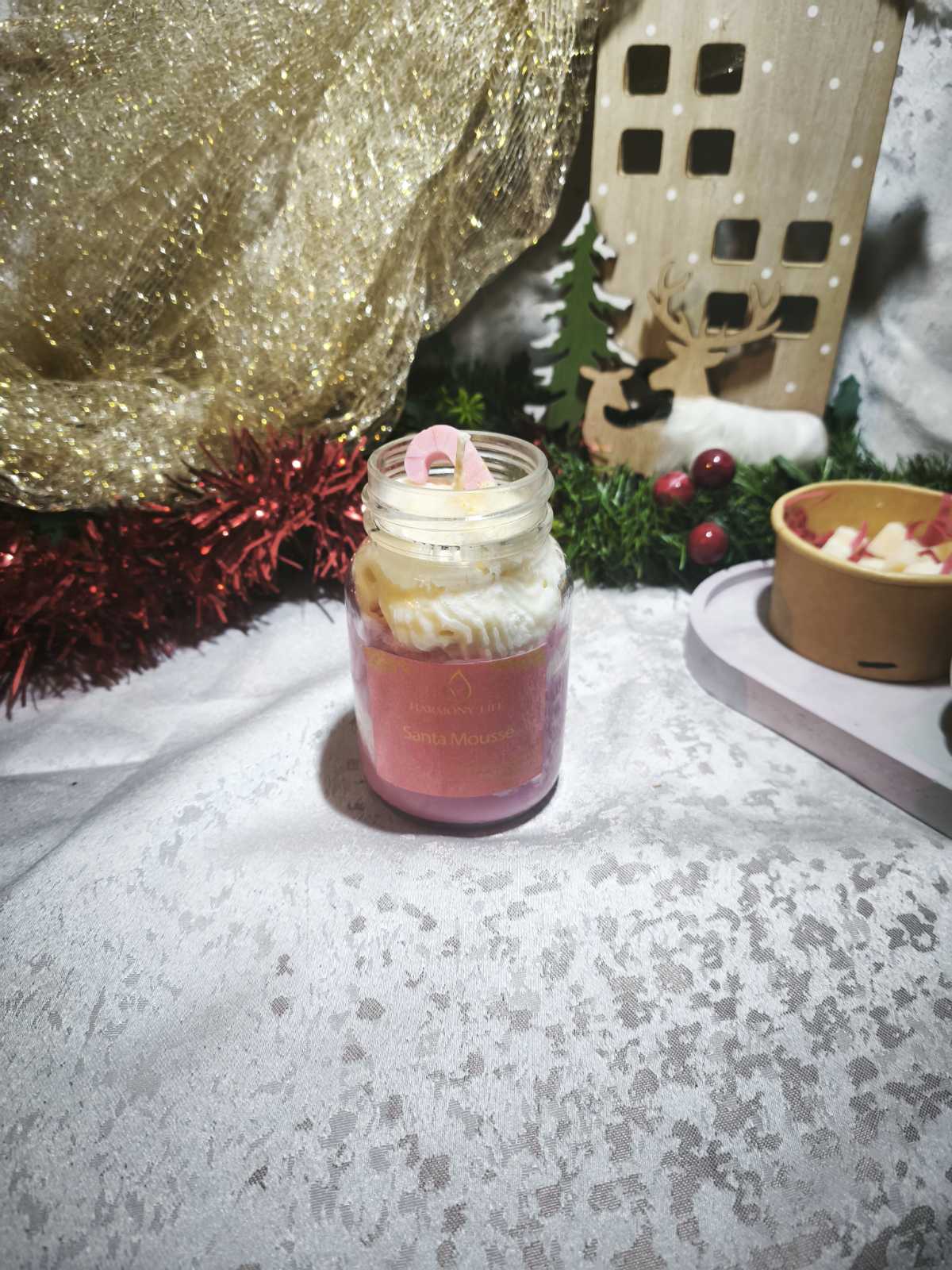 Συλλεκτικό Κερί Σόγιας - Santa Mousse 300gr - Harmony Life