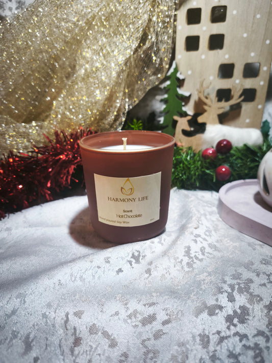 Αρωματικό Φυτικό Κερί Σόγιας - Hot Chocolate (30cl) - Harmony Life